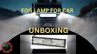 UNBOXING CARZEX UNIVERSAL  LED FOG LAMP FOR CAR