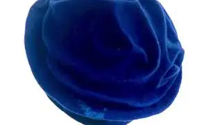 Blue felt hat