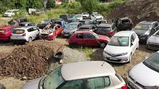 Verviers autowrakken na overstroming 2021