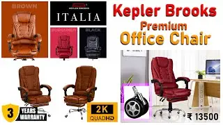 Premium Office/Gaming chair by Kepler Brooks 3 years warranty | Leg rest, adjustable backrest (130&deg;)
