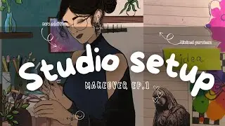 Studio Makeover Ep.1 | Small Room Transformation ✨ | Aesthetic & Productive Workspace Setup