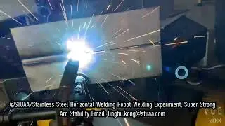 Stainless Steel Horizontal RobotWelding Experiment, Super Strong Arc Stability linghu.kong@stuaa.com