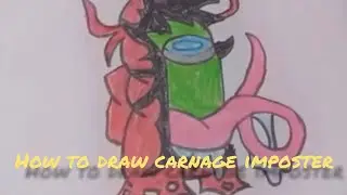 how to draw carnage imposter | Among us | Easy among us drawing | with colouring