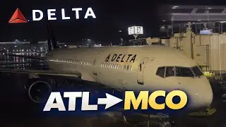 ATLANTA to ORLANDO | Flying Delta's 757-200 | FLIGHT REVIEW |