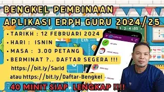 🔴 BENGKEL PEMBINAAN APLIKASI ERPH (APPSHEET)
