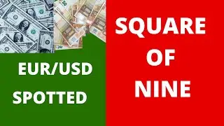 SQUARE OF NINE FOR EURO USD || It's Incredible How Accurate It Can Be