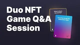 Duo NFT Project LIVE Founders Q&A Session | Duo NFT Game tokenomics, NFT gameplay & roadmap details
