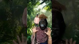 Я встретил гориллу и сбежал 🦍 #бушкрафт #кемпинг #выживание