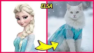 Frozen 1 & Frozen 2 Characters as Cats #2 + 🔊 Guess Frozen Characters by their Voice | Elsa, Anna