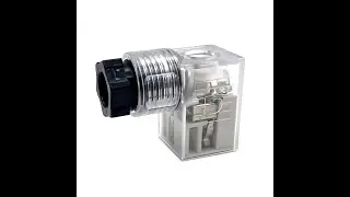 DIN43650C IP65 Transparent Solenoid Valve Coil Connector Plug Socket DIN 43650 Form C DIN 43650C