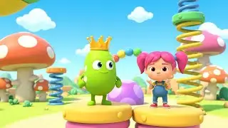 Fall Guys Wobbly Bean Fell Off the Track | Nursery Rhymes for Kids