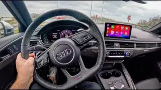 Audi RS4 Avant [V6 2.9 TFSI 450hp] |0-100| POV Test Drive #2015 Joe Black