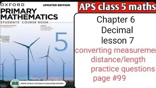 Aps Oxford primary mathematics class 5 chapter 6  lesson 7 