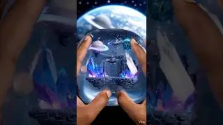 Squeezing a Fantasy Space Crystal World ✨ Ultra Soft ASMR（ファンタジー宇宙クリスタルをむにゅっと圧縮ASMR）