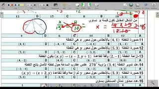 اختبار نهائي رياضيات 1 3  الفصل الدراسي الثالث للصف الأول الثانوي 1444