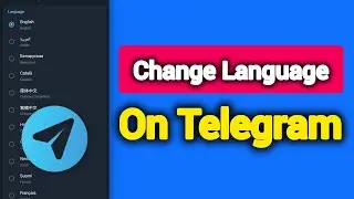 How To Change Language On Telegram On Android - Tutorial 