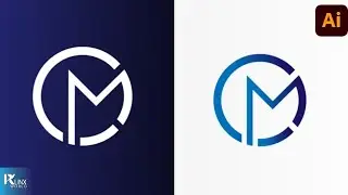 M Letter Logo By Adobe Illustrator ( New Logo 2023 )