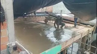 Melting iron into a block