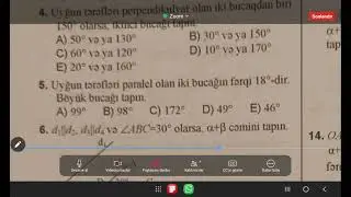 Uyğun tərəfləri paralel və perpendikulyar olan bucaqlar✅️
