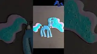 My Little Pony Princess Pancake Art - Celestia, Luna, Cadance, Flurry Heart #shorts