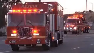 LACoFD USAR, Rescue Tender, & Heavy Rescue 103 Responding