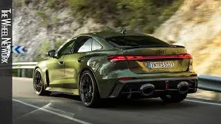 2027 Audi RS5 Sedan | Goodwood Green | Driving, Interior, Exterior [4K]
