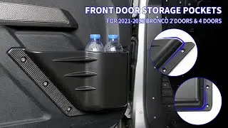 2021 2022 2023 Ford Bronco 2/4 Door ABS Front Door Storage Box Demo Video