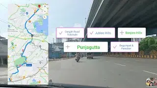 Hyderabad Drive | Jublee Hills | Banjara Hills | Begumpet | Paradise Metro Station #Hyderabadadrive