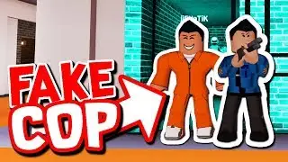 FREEING EVERY PRISONER AS FAKE COPS!!  (Roblox Jailbreak Fake Cop Trolling)