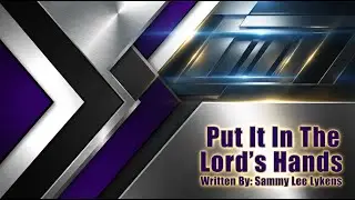 PUT IT IN THE LORD'S HANDS: 🙏Hand In Hand With Jesus🙏