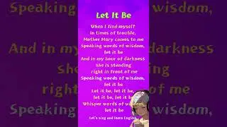 Let It Be &ndash; The Beatles, lyrics (Acoustic cover by Emily Linge)|Let's sing and learn English.에밀리린지30
