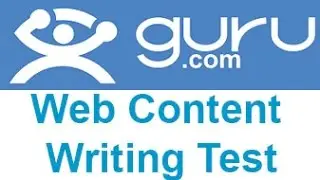 Guru Web Content Writing Exam Answers