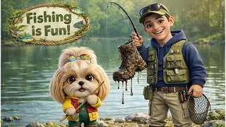 🎣🌲 Fishing Is Fun&hellip; and Hiking Too! 🌲🎣Family Fun Playdate🌳👣