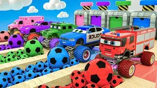 Surprise egg song - Fire Truck breaks colorful easter egg - Baby Nursery Rhymes
