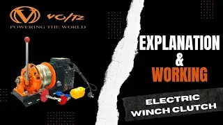 VOLTZ VZ-EW-1500KG Electric Winch | 50M Clutch Type 8mm Cable | Heavy Duty Lifting Tool