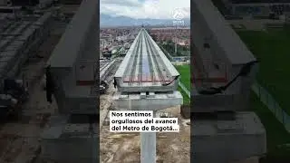 &iexcl;Completamos 🥳4 kil&oacute;metros de viaducto en la L&iacute;nea 1 del Metro de Bogot&aacute;! #aqu&iacute;s&iacute;pasa