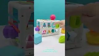 Multi Colour Shape Sorting Sensory Cube Toy