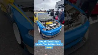 STUNNING! Spoon Sports Honda Civic JDM EG Hatchback! #honda #civic #spoonsports #jdm #shorts #cars