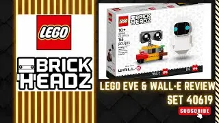 LEGO 40619 BRICKHEADZ WALL E & EVE Review!