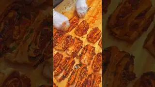 Chinese Spicy Beef Rolls with Chili Sauce on the streets of Chongqing #streetfood #asian