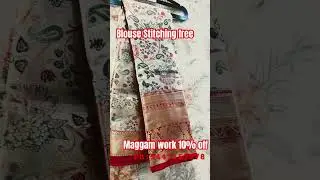 For this saare blouse stitching free!! And maggam work 10% off!                       #saree #music