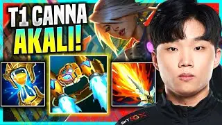 CANNA IS SO GOOD WITH AKALI! - T1 Canna Plays Akali Top vs Jayce! | Preseason 11