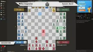 Winning First 4 Player chess team game with @Manoj - Chess with Music