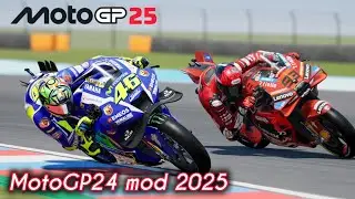 MotoGP 24 mod 2025 Valentino Rossi Gameplay - Mod MotoGP 25 PC