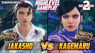 T8 &ndash; JAKASHO (Jun Kazama) vs KAGEMARU (Zafina) &ndash; Tekken 8 High Level Gameplay