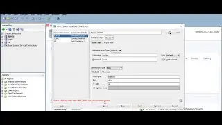 invalid username/password; logon denied  in Sql developer tool