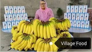 Индийская уличная еда | Natural banana Milkshake. Recipe by Indian Granny.