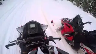 Snowmobiling January 1st 2016 Duck Creek Utah on Strawberry Ridge road.
