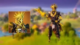 Fortnite - *LEAKED* ORO SKIN GAMEPLAY! (The Golden Skeleton Full Set)