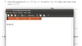 MAML, Matrices, Determinants and Systems of Equations: Sums of Variables